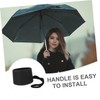 LEDMOMO Folding Umbrella Compact Plastic Handle Replacement, Anti-Slip Material, Comfortable