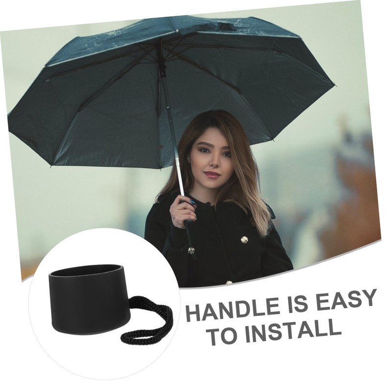 LEDMOMO Folding Umbrella Compact Plastic Handle Replacement, Anti-Slip Material, Comfortable