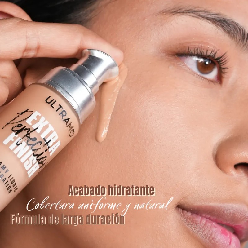 Base De Maquillaje Hidratante + Esponja Ultramo Full Cover