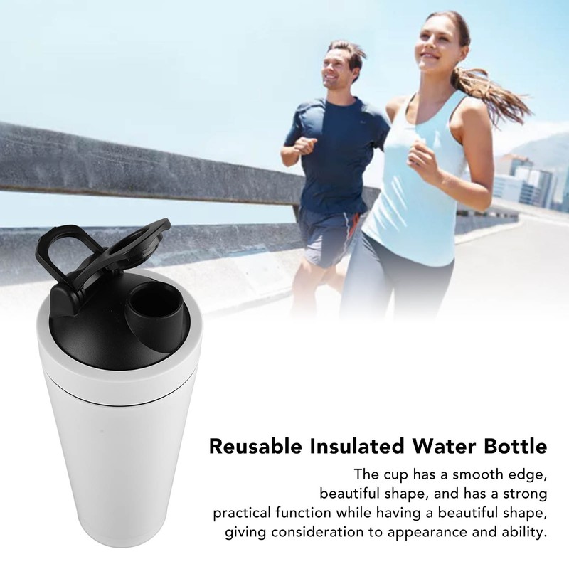Sports Insulated Water Cup 750ml Double Layer Threaded Mouth Stainless