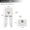 DEEPDREAM 4 Pack Sectional Couch Connectors Metal Couch Clips Sofa