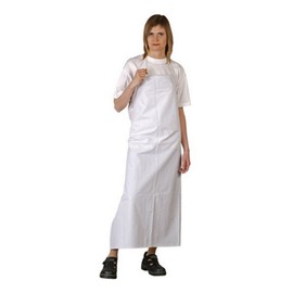 PVC Rubber Apron White 90 x 120 cm Work Apron Butcher Apron Construction Apron