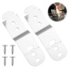 MILAKE Dishwasher Mounting Bracket 619985 with Screw, 2 Pcs Stainless