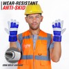 Tussan Sports Split Leather Work Gloves, Heavy Duty Thorn Proof