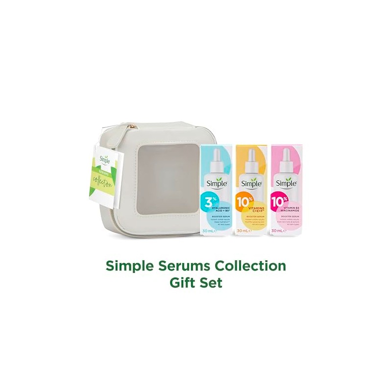 Simple Booster Serum Collection 3 piece Gift Set with a