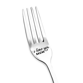 I Love You Mom Gift Fork for Mum Mother Christmas Gifts for Mum Mom Birthday Gift for Mom Miss You Gifts for Mummy Thank You Gifts for Mum Keepsake Gifts for Mom Thoughtful Gifts for Mum
