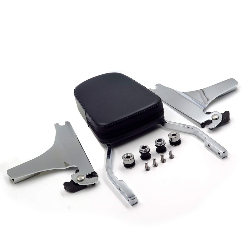 HTTMT MT501-006+SS001-SA Quick Detachable Sissy Bar Passenger Backrest for H-D