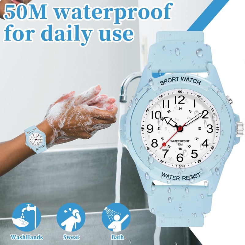 PROKING Waterproof Nurse Watch for Medical Professionals,Women Men, 24 Hour