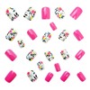 Pink Press on Nails Flowers Stick on Nails Cute Spring