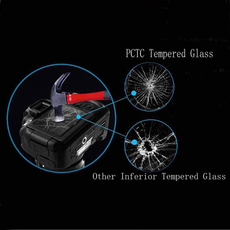 PCTC Rebel T7 T6 T5 Screen Protector for Canon EOS