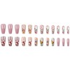 FNKFNK Butterfly Press on Nails Medium Coffin Fake Nails with