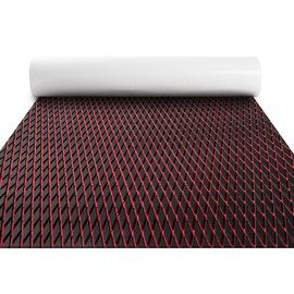 FOCEAN Boat Flooring - EVA Foam Boat Decking - Marine Flooring Marine Mats for Boats RV Yacht Kayak, 94.5''x 15.7'', Black & Red Lines