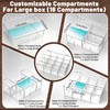 Aserelix Tea Bag Organizer, 2 Pcs Clear Tea Organizers, Acrylic