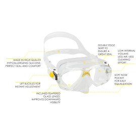 Cressi Palau SAF Set, Yellow, L/XL
