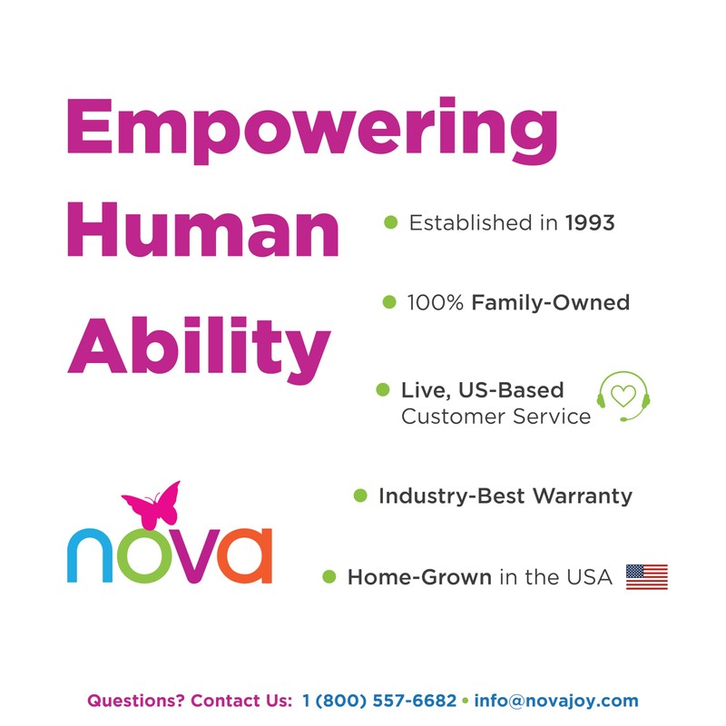 Nova Joy Walker Glide Skis for Seniors & Adults -