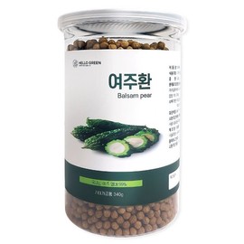 헬로우그린 국산 햇 여주환 340g 대용량 건여주 고과 Hello Green Domestic Sun-Dried Bitter Melon Powder 340g Large Capacity Dried Bitter Melon