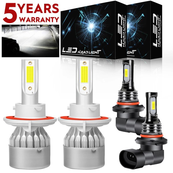 SHENKENUO Para For 2004-2014 Ford F 150 LED Faros delanteros