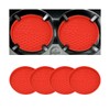 KHGUZ 4PCS Car Cup Coaster, Non-Slip Silicone Vehicle Cup Holder
