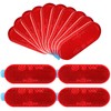 10 Pack Self Adhesive Oval Reflector, E9 Approved Road Safety