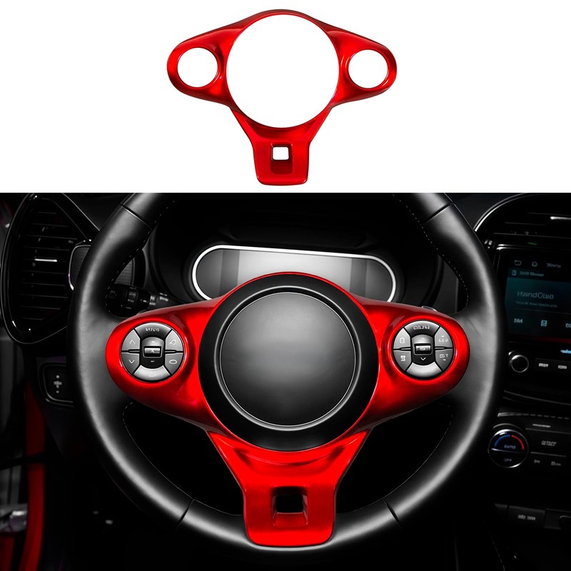 Steering Wheel Trim Cover Compatible with Kia Soul 2020-2026 Accessories