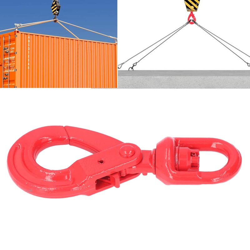 Swivel Hook G80 Forged Steel Crane Hook with Safety Lock