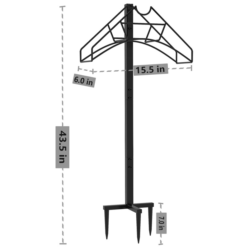 Artigarden Freestanding Garden Hose Holder Hanger, Heavy Duty Metal Water