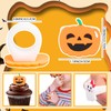 30pcs Halloween Cupcake Toppers Ghost Cupcakes Toppers Picks for Kids