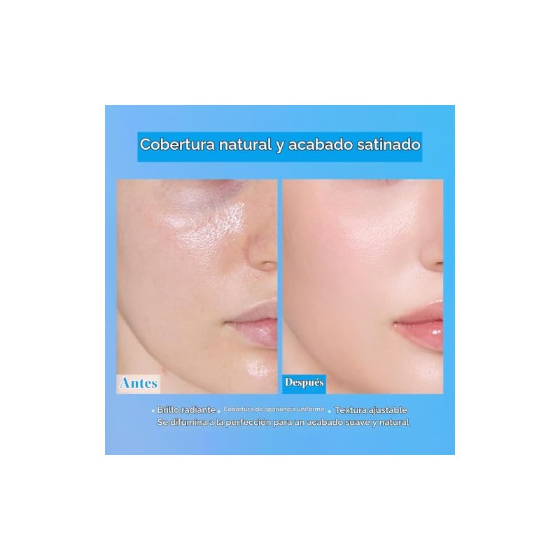 LOVB LOVB- Base de maquillaje Natural Cover Glow Cushion |