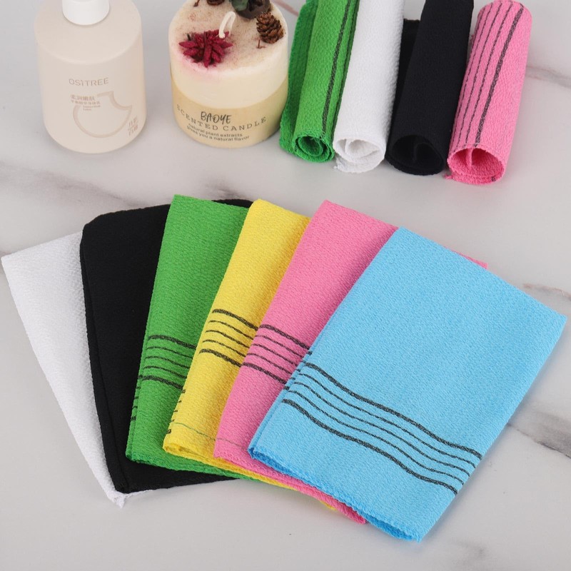 BTYMS 12 Pcs Exfoliating Mitts for Shower，Korean Body Scrubber Remove