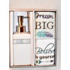 3 Piece Lotion Soap Pump Dispenser & (2) DREM Big
