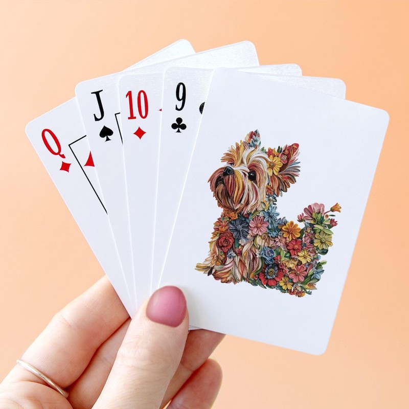 CafePress Yorkshire Terrier Standard Size Playing Cards