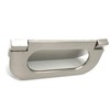 XMHF Recessed Type Furniture Wardrobe Drawer Pull Handle Silver Flat