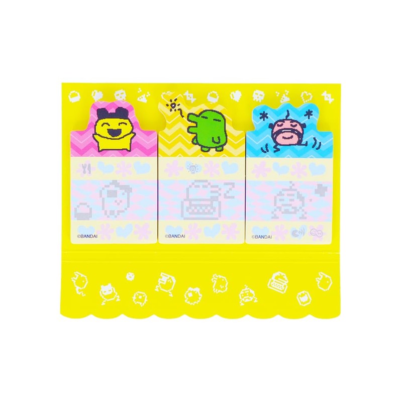 Sunstar Stationery Tamagotchi Die-Cut Sticky Notes, A, Fusen, Memo Paper,