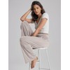 ODODOS Women's Wide Leg Palazzo Lounge Pants with Pockets Light