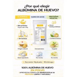 Suplemento En Polvo Naíma Albumina De Huevo X 500g                                                                                                    