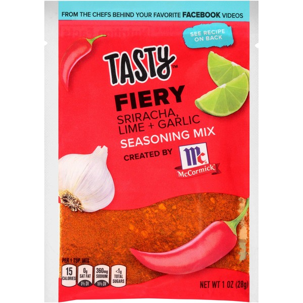 McCormick Tasty Seasoning Mix, Fiery, 1 Ounce
