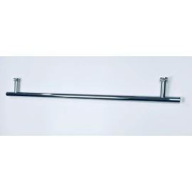 Unbranded 24" CHROME H-Style Towel Bar - Frameless Sliding Shower Door