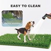 HQ4US 4LEGS Dog Grass Pad with Foldable Dog Litter Box,Small