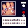 Generic 4th of July Press on Nails Short Square Fake