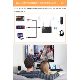 Bluetooth Transmitter, Receiver, 5.0, 2-in-1, AptX-Compatible, Low Latency, Bluetooth Transmitter, Receiver, Connects 2 Devices Simultaneously, Bluetooth Transmitter, Connects Up to 60 Meters,