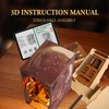 DIY Book Nook Kit 3D Wooden Puzzle Shelf Insert with