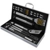 Home-Complete 16-Piece BBQ Grill Accessories Set - Barbecue Tool Kit
