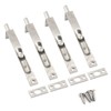 4 Inch Stainless Steel Door Lock Silver Concealed Flush Bolt