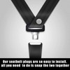 Sylvil 10 Sets Seat Belt Button Stop, Plastic Seat Belt