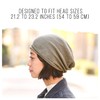 CHARM Men Slouchy Silk Beanie Hat - Women Slouch Chemo