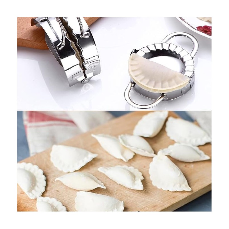 2 pieces, dumpling maker, stainless steel dumpling mould, dumpling mould,