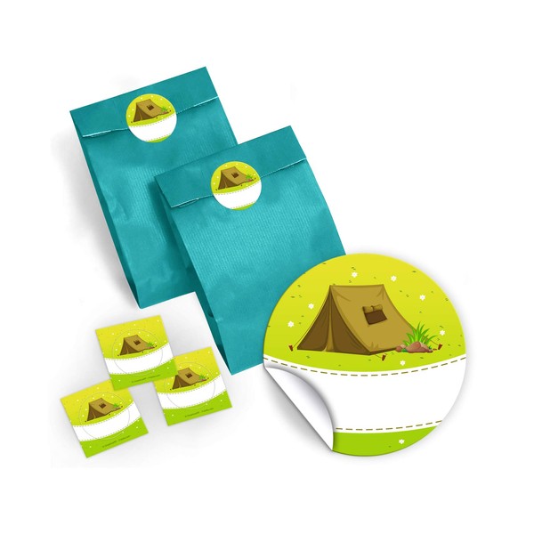 Gift Bags / Blue + Sticker Adventure Farm for Party