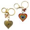 Evenchae Rainbow Heart Keychain with Clip