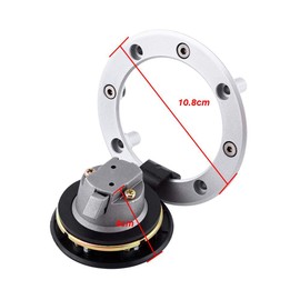 Keenso Fuel Cap Cover, Aluminium Fuel Cap Lock with Key Motorcycle Accessories