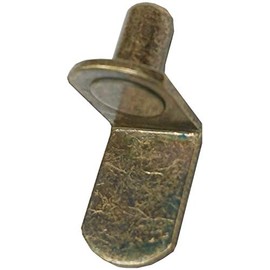 Merriway BH06741 (12 Pcs) Steel Shelf Supports Push-In Lap Type Antique Bronze 5mm Diameter Pin - Pack of 12 Pieces